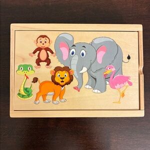 Playtive Junior Wooden Toy Domino Playful Concentration and Combination Capacity